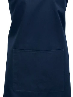Premier PR 154 Zástěra s laclem a kapsou na břiše "Colours" 39.0154 navy