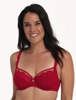 Selma podprsenka s kosticami 5634 červená - RosaFaia