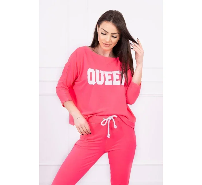 Sada s růžovým model 18744268 potiskem Queen - K-Fashion Sada s růžovým model 18744268 potiskem Queen - K-Fashion