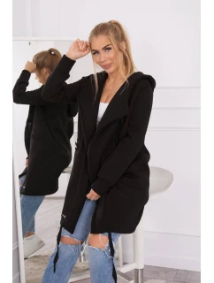 Zateplená bunda s kapucňou čierna
