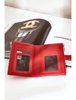 Eko Skórzany Portfel Damski Czerwony Bronica