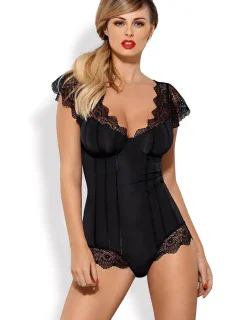 Dámske body Moketta teddy - OBSESSIVE