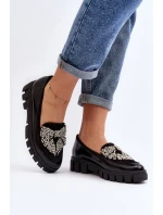 Lakované dámské mokasíny model 21647064 černé - Laura Messi