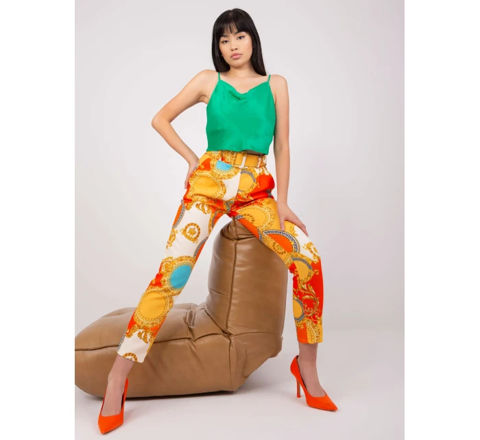 Nohavice DHJ SP 12787D.23X oranžová