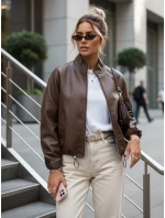 Kurtka damska skórzana brązowa model 22038476 - FashionStreet