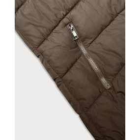 Béžová dámská zimní bunda s kapucí J Style (16M9126-84)