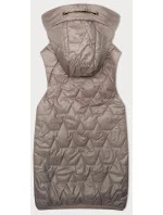 růžová dámská vesta se stahovacím lemem na spodním  model 20893359 - S'WEST