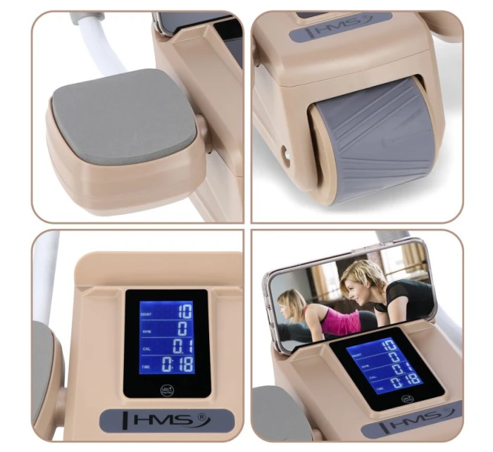 KA08 automatické koliesko na cvičenie brušných svalov s LCD displejom a nabíjaním HMS KA08 automatické koliesko na cvičenie brušných svalov s LCD displejom a nabíjaním HMS