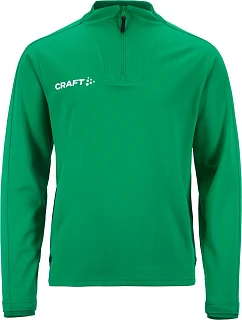 Craft Teamwear Evolve 2.0 Half Zip Jr Detská tréningová bunda s 1/4 zipsom 82.4764 team green