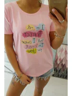 Halenka s potiskem Perfect powder pink Halenka s potiskem Perfect powder pink