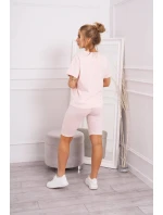 Súprava top+legíny púdrovo ružová Súprava top+legíny púdrovo ružová