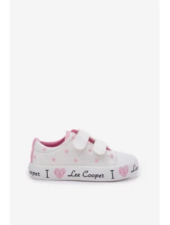 Trampki Dziewczęce Na Rzepy Lee Cooper LCW-25-02-3264K Białe