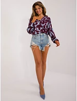 Bluzka model 22087379 bordowy - FPrice