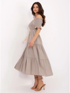 Sukienka MI SK model 21191073 ciemny bezowy - FPrice