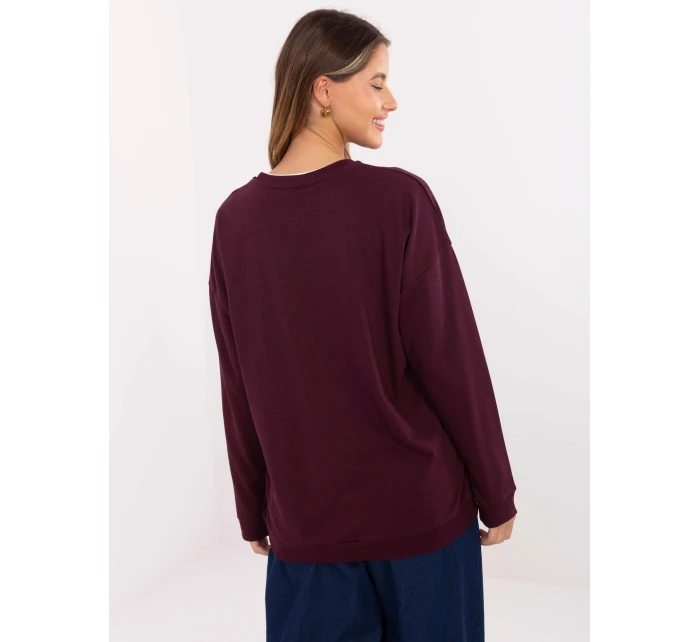 Bluza RV BL model 21480329 bordowy - FPrice