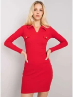 Šaty RV SK model 16732564 červená - FPrice Šaty RV SK model 16732564 červená - FPrice