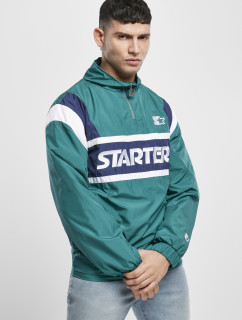 Starter Half Zip Retro Jacket retro zelená/modrá nočná/biela