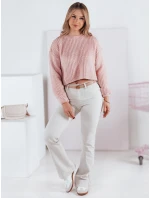 Dámsky oversize sveter BILLIS pink FashionStreet MY2283