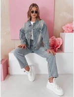 Dámská přechodná bunda oversize modrá Dstreet model 21985603 - FashionStreet Dámská přechodná bunda oversize modrá Dstreet model 21985603 - FashionStreet