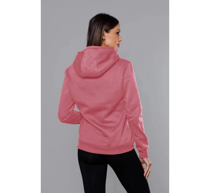 Cukrovo ružová dámska tepláková mikina (W02-58) Cukrovo ružová dámska tepláková mikina (W02-58)
