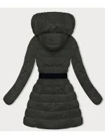Péřová dámská zimní bunda v army barvě model 21245983 - LHD Péřová dámská zimní bunda v army barvě model 21245983 - LHD