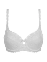 Dámská krajková podprsenka s kosticí PLAYTEX UNDERWIRE BALCONETTE BRA - DIM - bílá