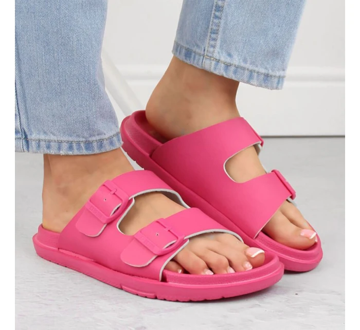 Big Star W INT2004E fuchsiové penové žabky s prackami