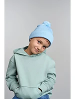 Kid WindS Dětská pletená čepice s bambulí light blue model 22456281 - Atlantis Headwear