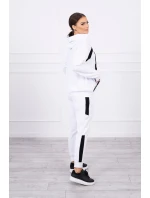 Pruhovaná športová súprava biela Pruhovaná športová súprava biela