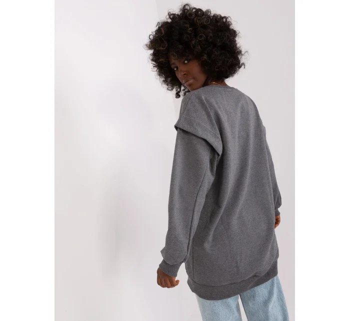 Tunika EM TU HS 21 model 18798914 ciemny szary - FPrice Tunika EM TU HS 21 model 18798914 ciemny szary - FPrice