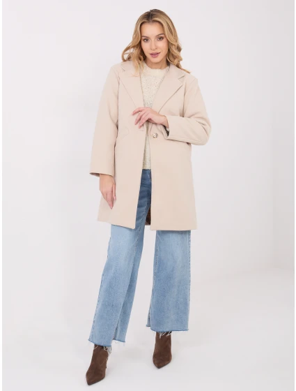 Kabát IT EN 20238.23 svetlo béžový