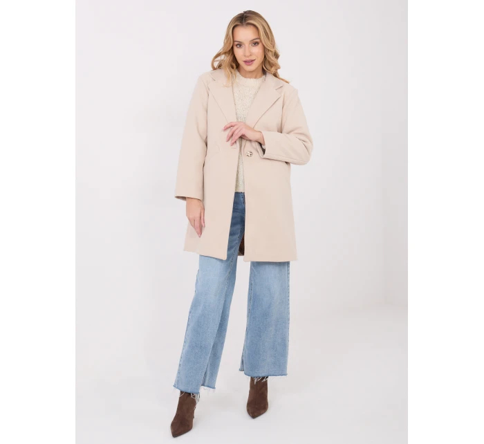 Kabát IT EN 20238.23 svetlo béžový