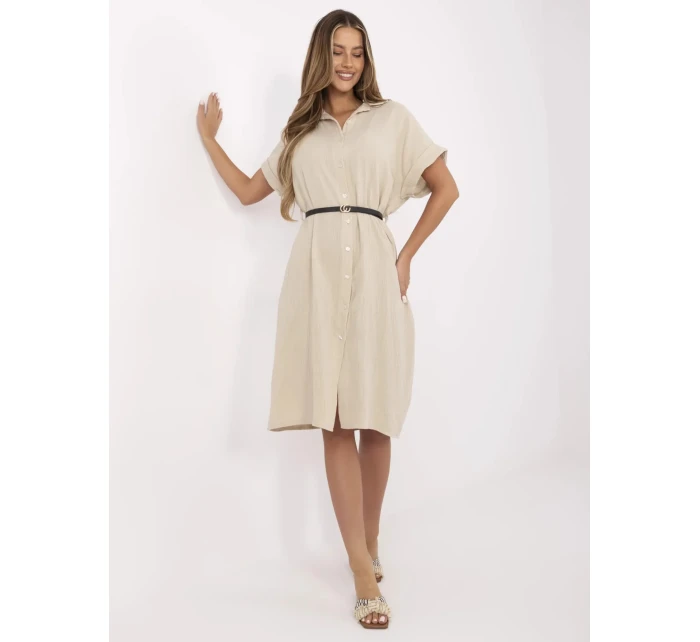 Sukienka MI SK model 21121836 beżowy - FPrice