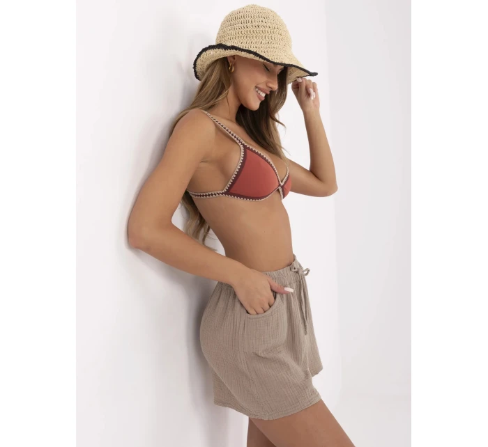 Szorty MO SN model 21235923 ciemny bezowy - FPrice