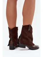 Dámske zateplené členkové topánky na kôpke - chocolate Sylvette Dámske zateplené členkové topánky na kôpke - chocolate Sylvette