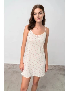 Dámska nočná košeľa Florette 18831 Ecru Printed - Vamp