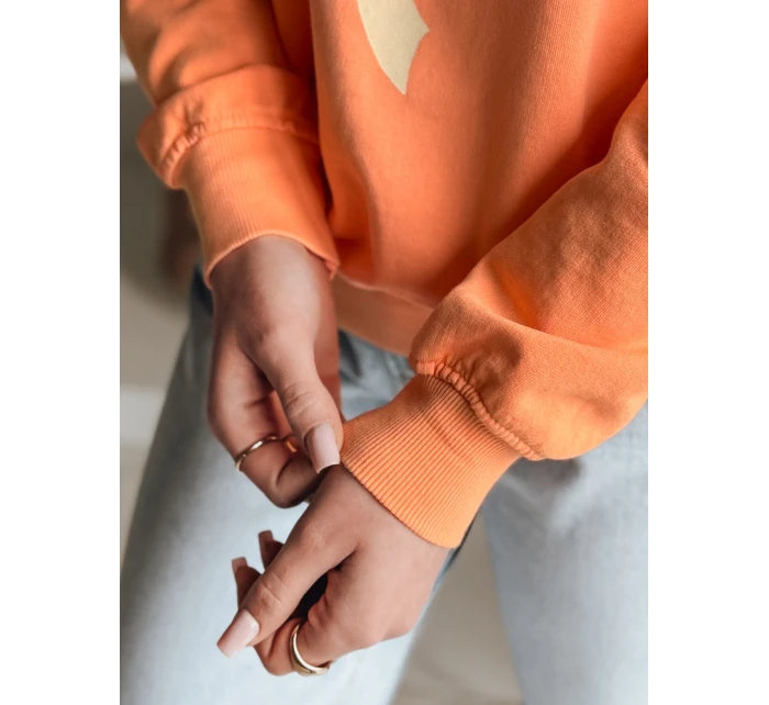 Dámská oversize mikina oranžová Dstreet model 21985722 - FashionStreet