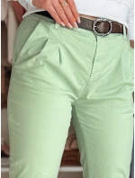 Dámské kalhoty chinos s páskem mint Dstreet model 21987173 - FashionStreet
