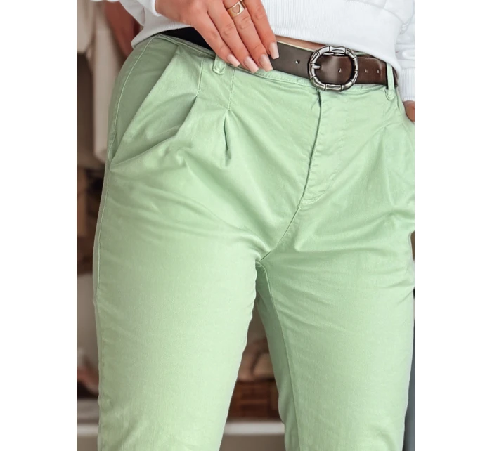 Dámské kalhoty chinos s páskem mint Dstreet model 21987173 - FashionStreet