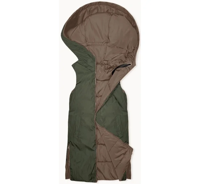 dlouhá dámská oboustranná vesta model 19422343 - S'WEST dlouhá dámská oboustranná vesta model 19422343 - S'WEST