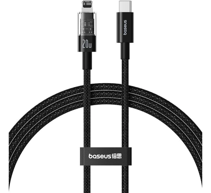 Kábel Baseus Gem USB C-IP 20W 1m (čierny)