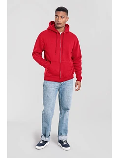 Iconic Premium Hooded Sweat Jacket Mikina s kapucí z těžké bavlny model 22459416 red - Fruit of the Loom