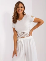 Bluzka TW BZ model 18728130 ecru - FPrice Bluzka TW BZ model 18728130 ecru - FPrice