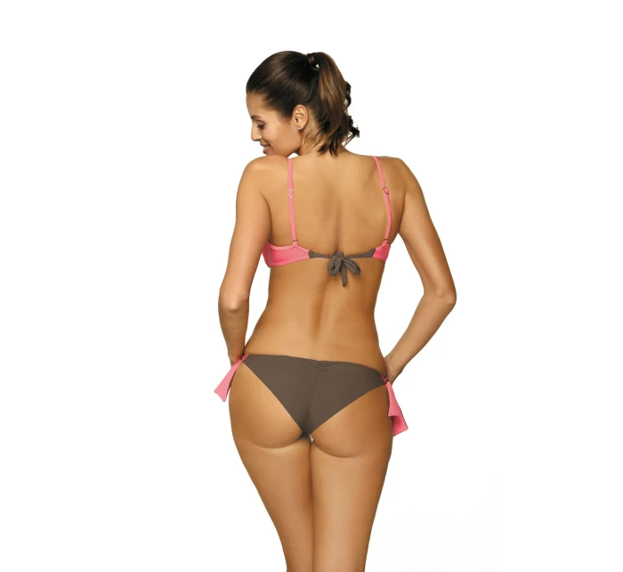 Plavky Shirley Dark Taupe-Rosella M-455 (3) - Marko Plavky Shirley Dark Taupe-Rosella M-455 (3) - Marko