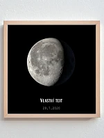 Personalizovaný magický fotorámik – štvorcový 20x20 – fázy mesiaca