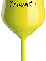 NERUSHIT! - žltý nerozbitný pohár na víno 470 ml