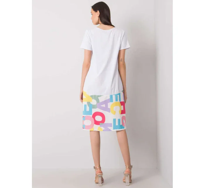 Šaty DHJ SK 13119.26P biela Šaty DHJ SK 13119.26P biela