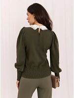Sweter IR SW model 22401005 khaki - FPrice Sweter IR SW model 22401005 khaki - FPrice