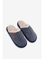 Pánske kožušinové papuče - tmavomodré Darielle Pánske kožušinové papuče - tmavomodré Darielle