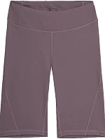 Dámske šortky 4FAW23TFSHF300 82S sivo-fialová - 4F